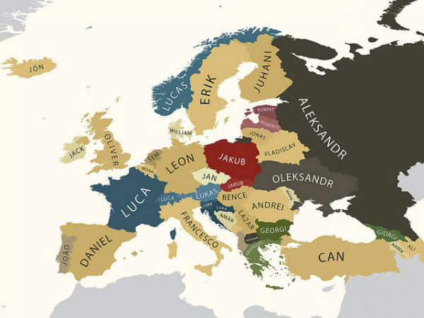 мужские имена в европейских странах