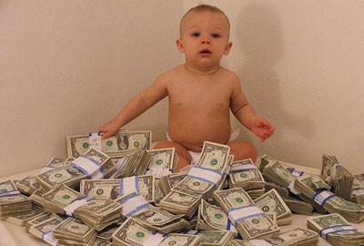 Ребенок и много денег
