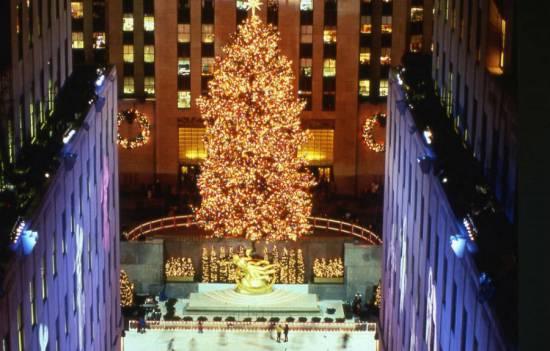 Новогодняя елка в Нью-Йорке