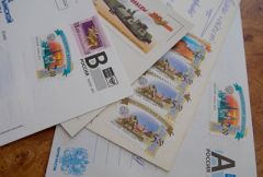 Почтовые конверты с марками